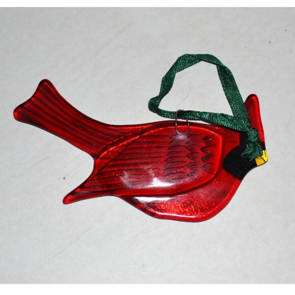 Set Of 3 Red Cardinals Christmas Tree Ornaments In Box Unbranded - Picture 5 of 8